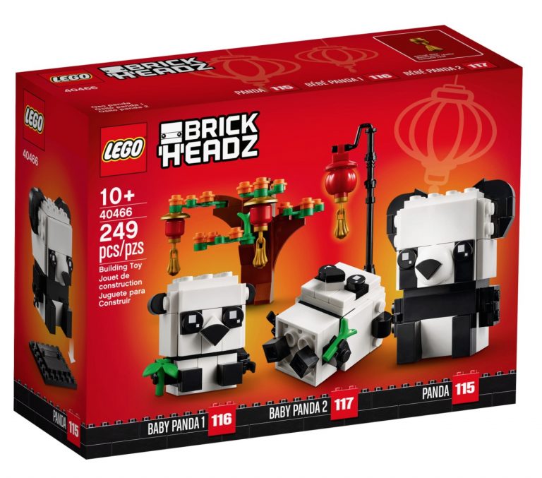 Disponibile il set LEGO BrickHeadz Panda del Capodanno Cinese (40466)