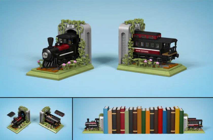 LEGO Ideas Train Bookends Raggiunge 10.000 Sostenitori - Mattonito