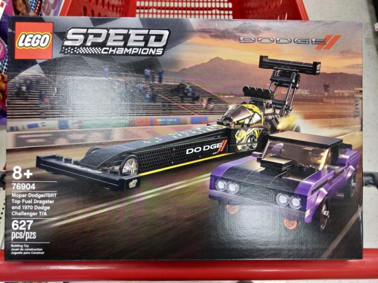 In Arrivo il set LEGO Speed Champions Mopar Dodge//SRT Top Fuel Dragster and 1970 Dodge Challenger T/A (76904)