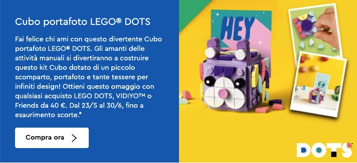 In Regalo il Cubo Portafoto LEGO DOTS (30557) sul LEGO Shop