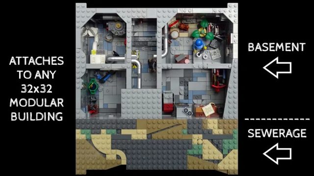 LEGO Ideas Basement & Sewerage 