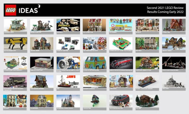 Ecco i 34 Progetti Qualificati per la Seconda Fase di Revisione LEGO Ideas 2021