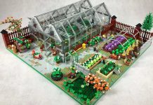 the garden and the greenhouse