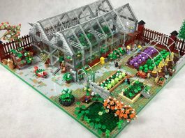 the garden and the greenhouse