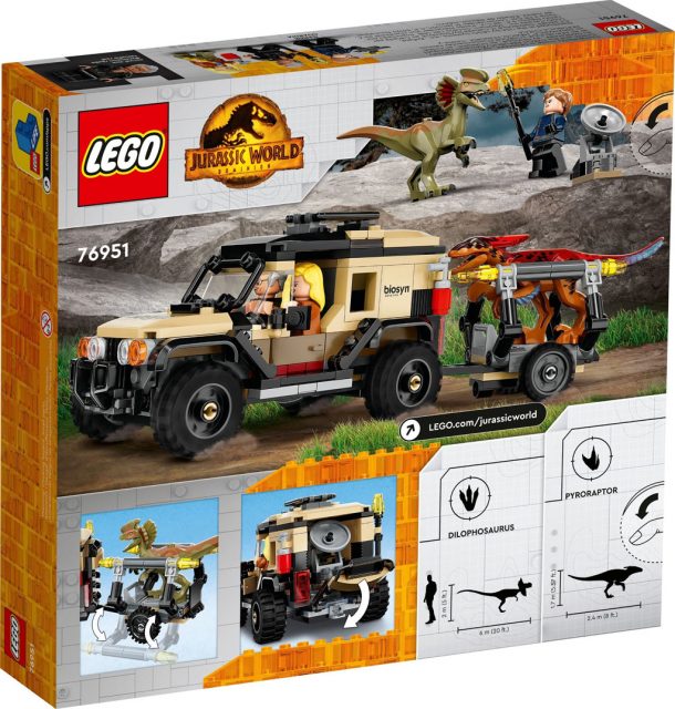 LEGO-Jurassic-World-Dominion-Pyroraptor-Dilophosaurus-Transport-76951