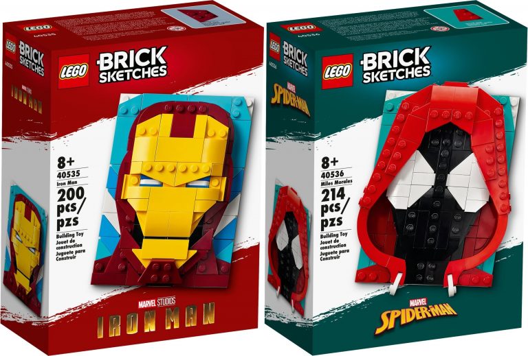 Rivelati i set LEGO Marvel Brick Sketches