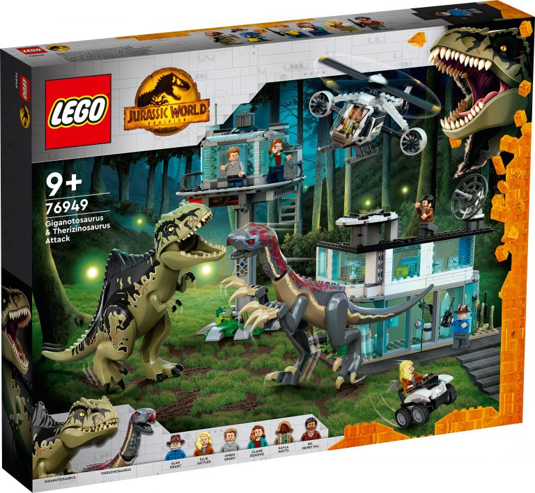 LEGO Jurassic World Dominion Giganotosaurus & Therizinosaurus Attack (76949) le Immagini Ufficiali