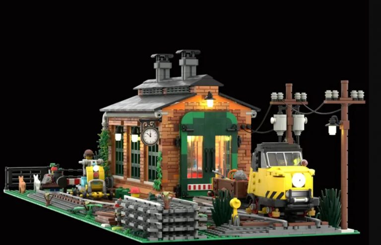 LEGO Ideas The Old Train Engine Shed Raggiunge 10.000 Sostenitori