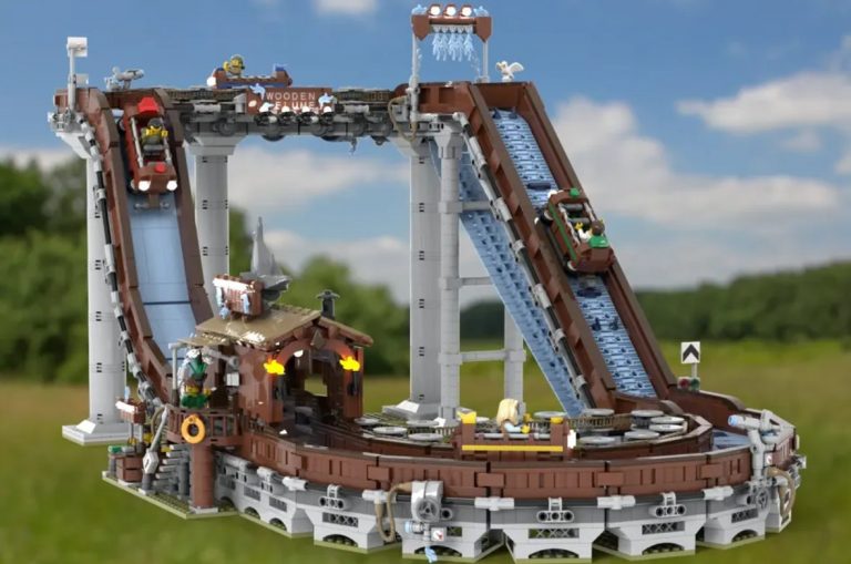 LEGO Ideas Working Log Flume – Fairground Water Coaster Raggiunge 10.000 Sostenitori