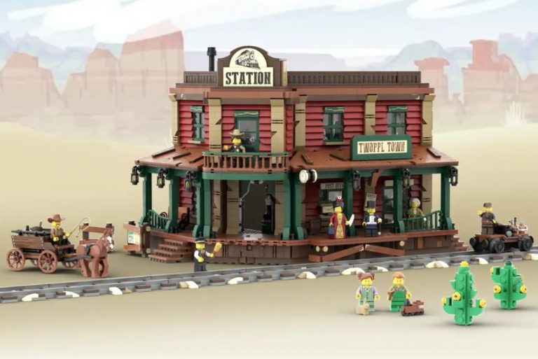 LEGO Ideas The Old Western Train Station Raggiunge 10.000 Sostenitori