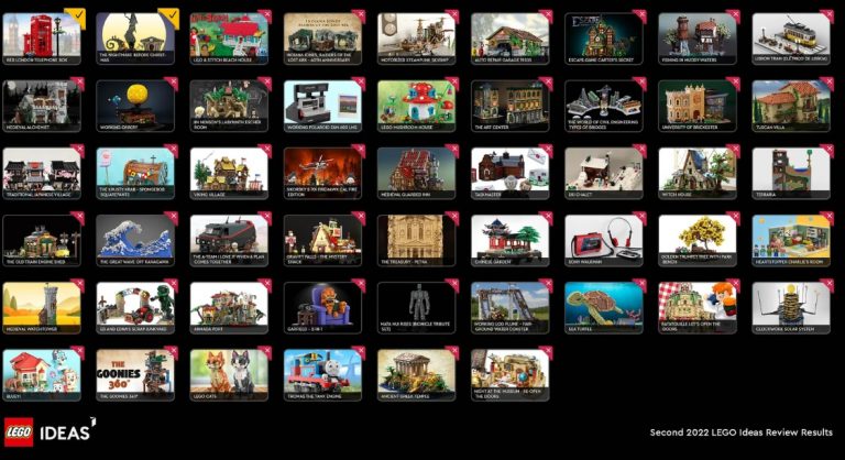 LEGO Ideas: Annunciati i Vincitori della Seconda Fase di Revisione 2022