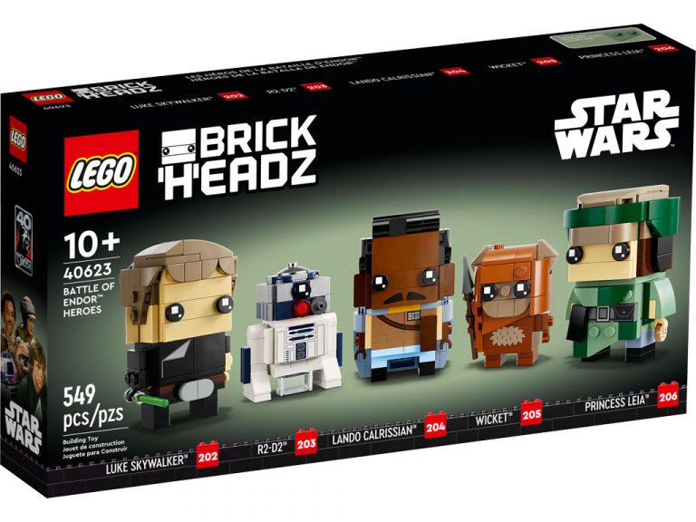 Rivelato il set LEGO Star Wars BrickHeadz Eroi della Battaglia di Endor (40623)