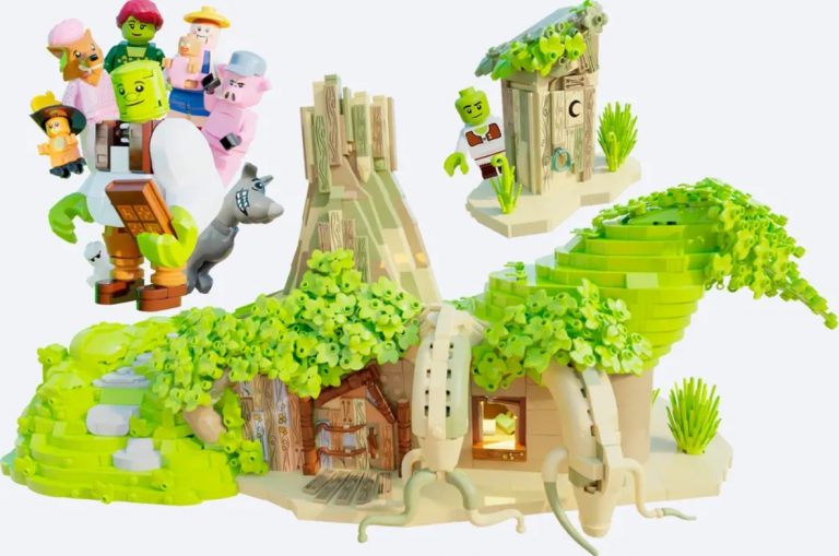 LEGO Ideas Dreamwork’s Shrek Swamp Raggiunge 10.000 Sostenitori